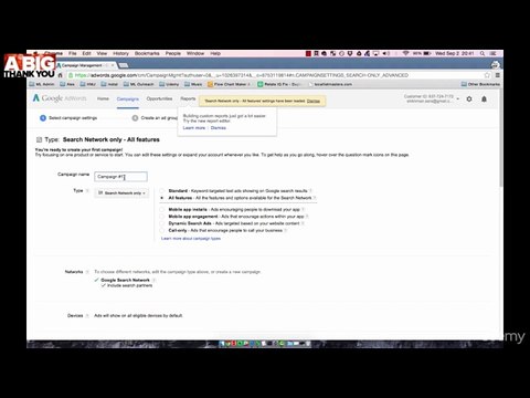 402 Creating Your First Campaign - Google AdWords For Beginners