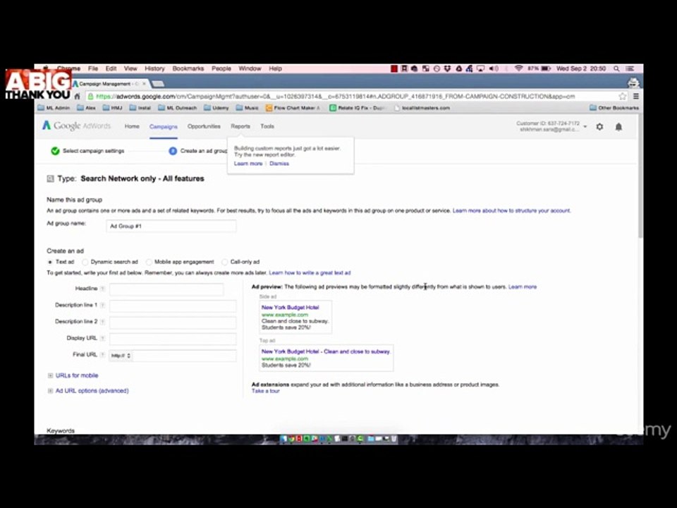 403 Understanding Ads And Ad Groups - Google AdWords For Beginners