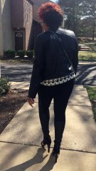 try to wear heels more. don't know what I'm doing
