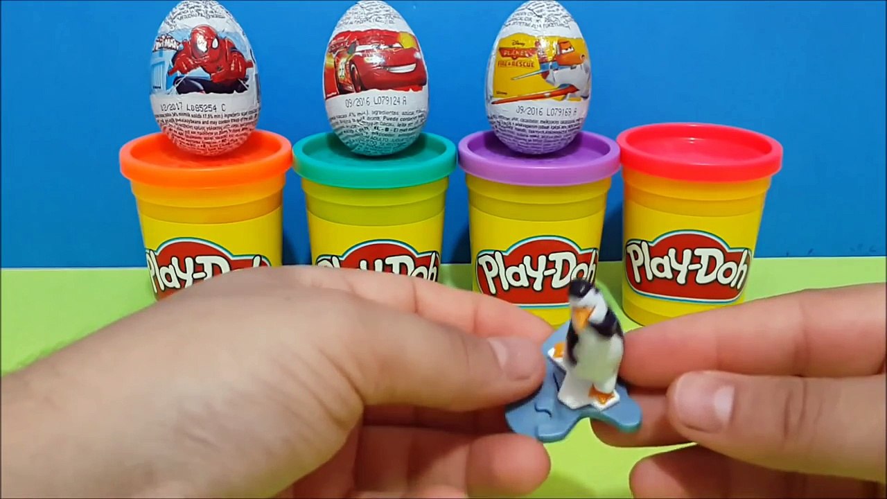 Spider Man Sürpriz yumurta Kinder Egg surprise Surprise Eggs Disney Cars Spider Man