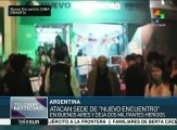 Atacan sedes de organismos que apoyan a Cristina Fernández
