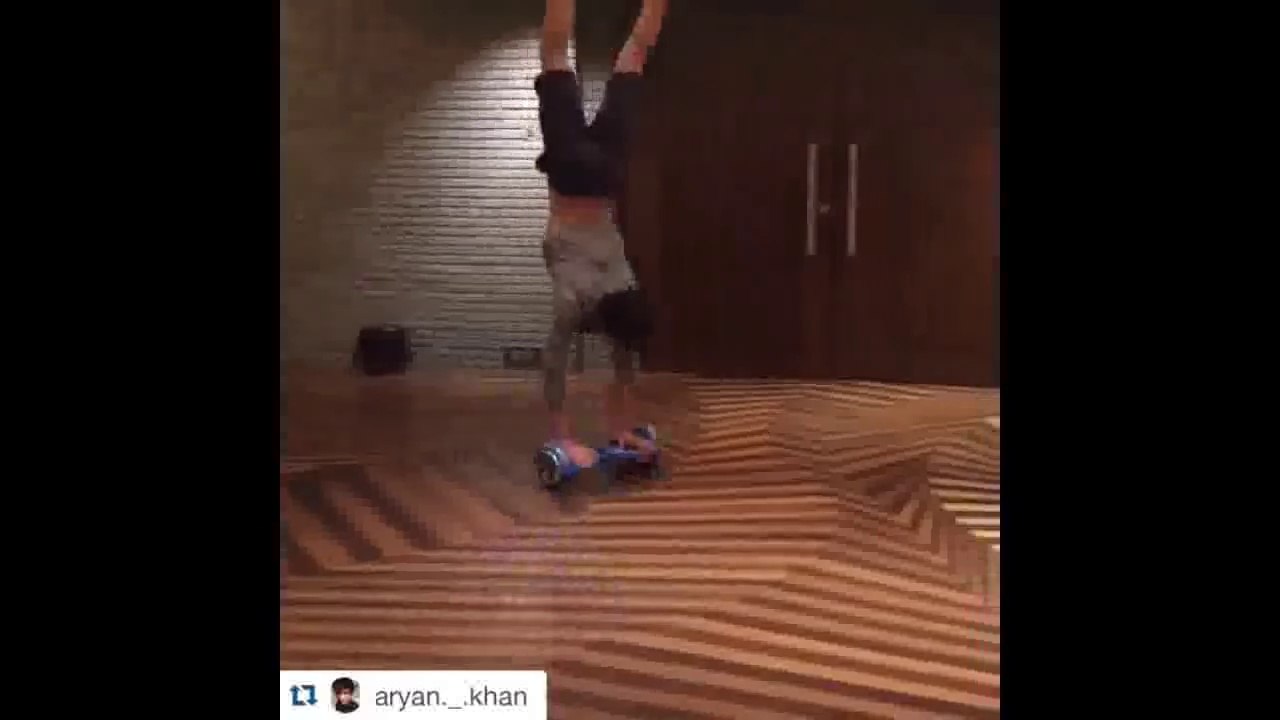 Shahrukh Khan's son Aryan Khan shows amazing stunt on IO HAWK
