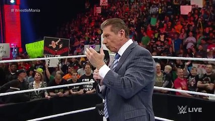 The Undertaker  warning to Mr. McMahon Raw March 6, 2016