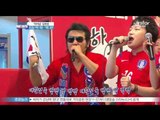 [Y-STAR] A movie star 'Kim Boseong' cheered for the World cup. (김보성, 태극전사 승리 기원 '먹방 응원전')