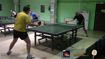 Адские блоки короткими шипами SPINLORD Degu 2.0 на однослойке MILKYWAY J-1