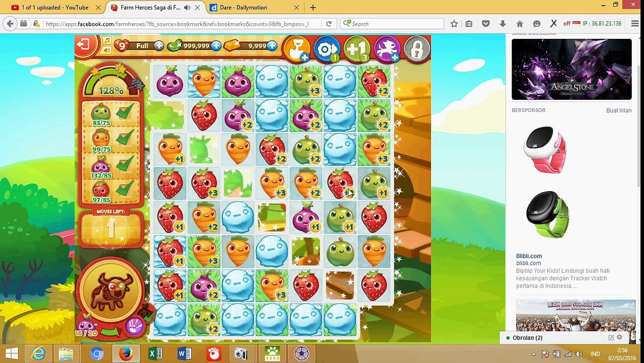 Farm Heroes Saga Level 844