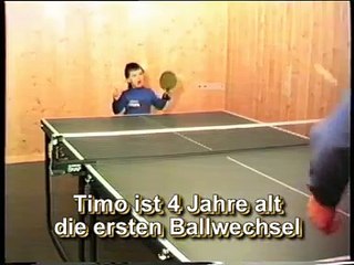 Тимо Бол (4-е года) настольный теннис