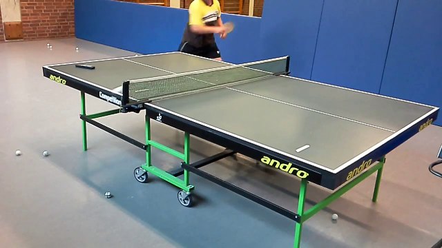 Тренировка 7.Топ-спин справа из середины и слева по накату.2014.08.10.