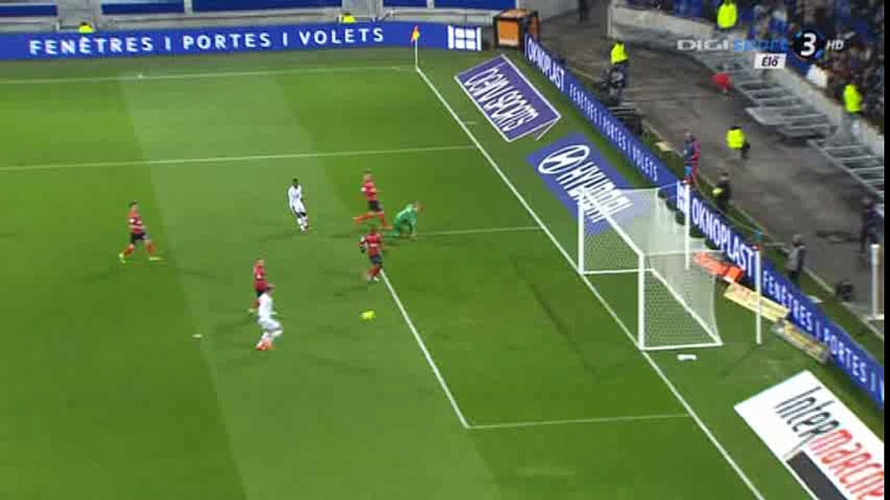 Rachid Ghezzal Goal HD - Lyon 1-0 Guingamp - 06-03-2016