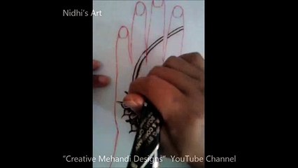 Party Special Arabic Floral Henna Mehndi Design Tutorial