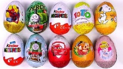 10 Kinder Surprise Eggs Unboxing Cool Toys