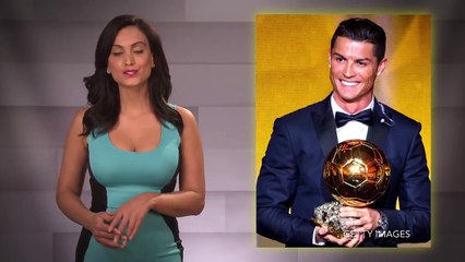 Cristiano Ronaldo Practices Free-Kicks in His Garden with His Son