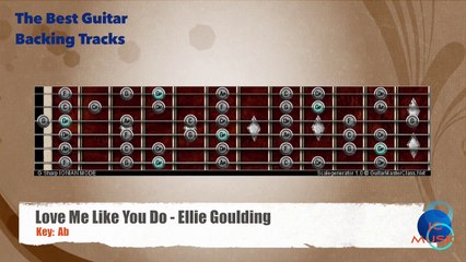 Love Me Like You Do - Ellie Goulding Guitar Backing Track with scale chart