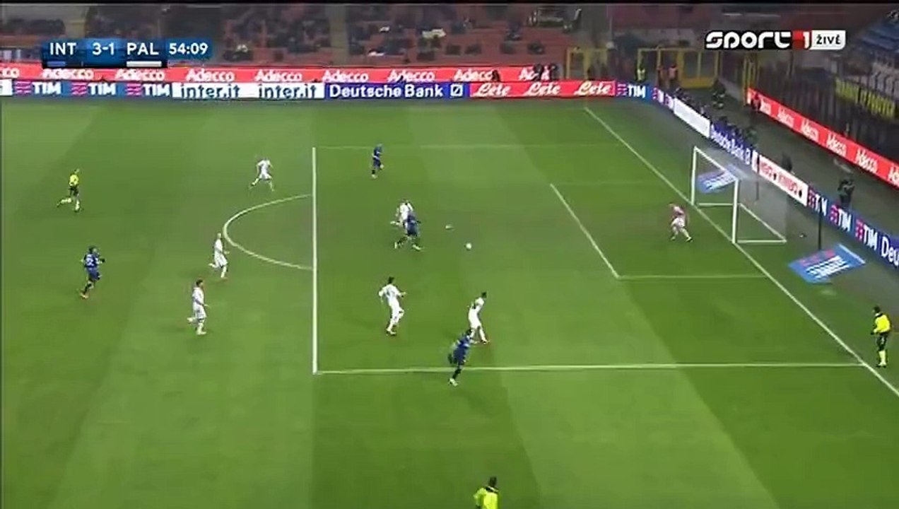 3-1 Ivan Perišić Goal Italy Serie A - 06.03.2016, Inter Milano 3-1 US Palermo