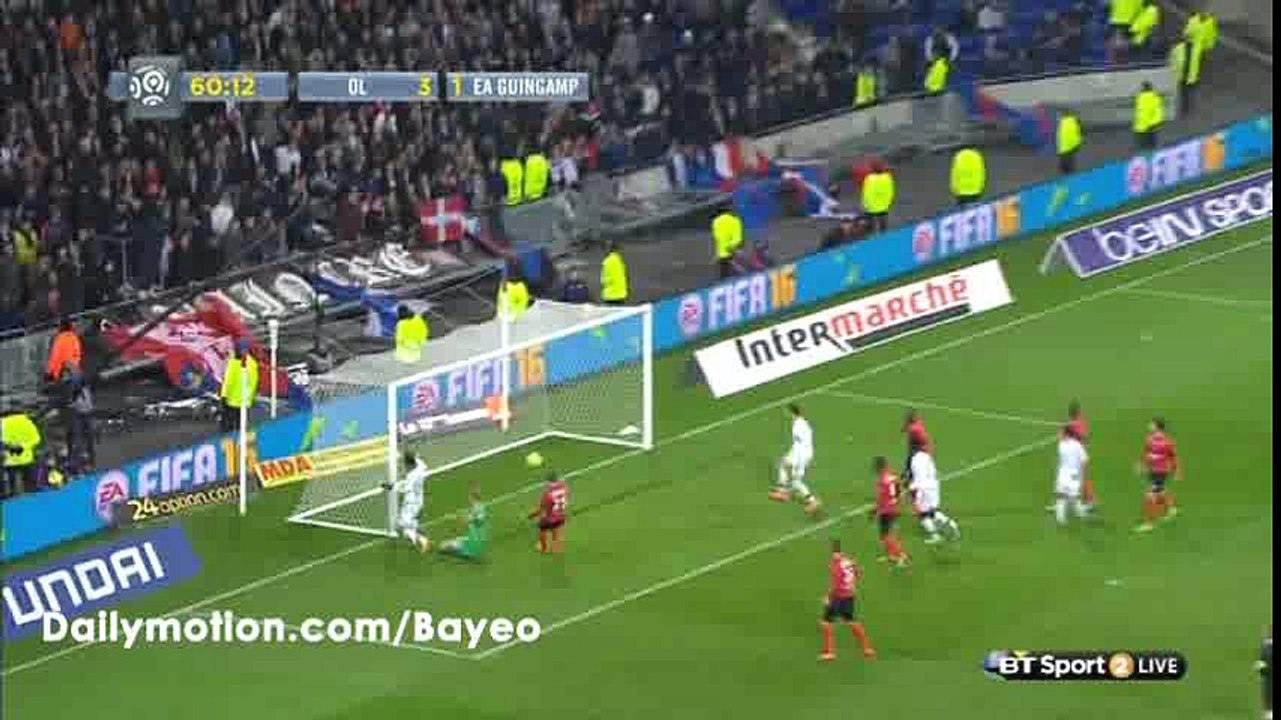 Alexandre Lacazette Goal HD - Lyon 4-1 Guingamp - 06-03-2016