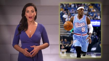 Rajon Rondo Attempts to Trip Deron Williams During Shot