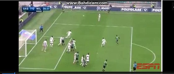What a increddible powerful shoot by Alfred Duncan -Sassuolo 1-0 Ac Milan - 06.03.2016