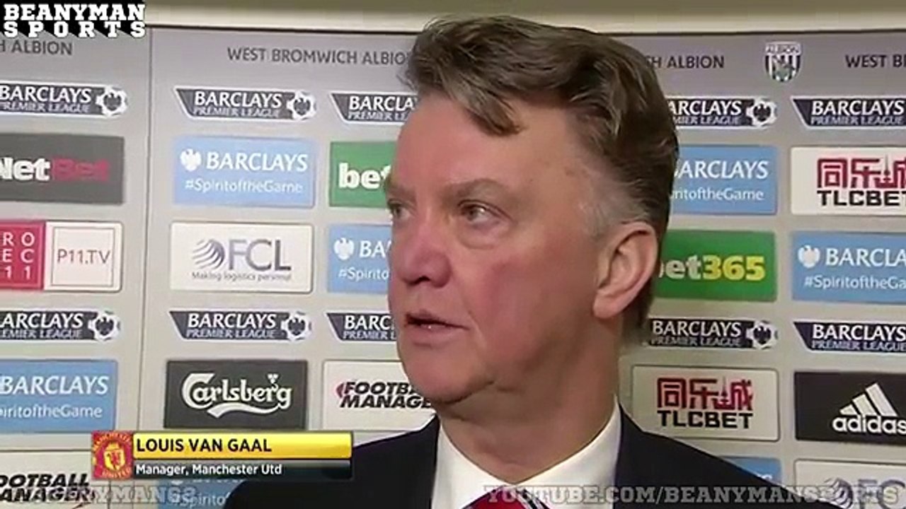 West Brom 1-0 Manchester United - Louis van Gaal Post Match Interview - Big Blow