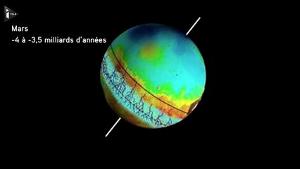 Mars : Il y a 3 milliards d'années, un gigantesque volcan a fait pivoter la croûte autour de son noyau