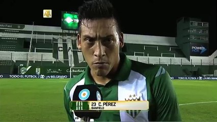 Pérez: "Nos vamos con bronca...". Banfield 1 - Quilmes 1. Fecha 3. Primera División 2016.