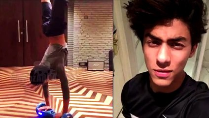 (Video) Shahrukh's Son Aryan Khan Rides IO Hawk UPSIDE DOWN