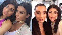Kylie & Kim Kardashian Look Like Twins In EPIC Snapchat Face Swap
