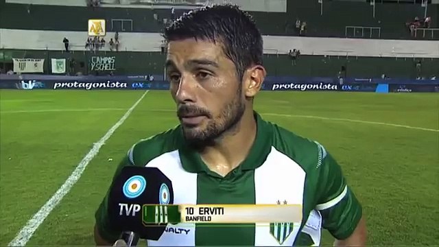 Erviti: Vamos a sufrir el torneo . Banfield 1 - Quilmes 1. Fecha 3. Primera División 2016.
