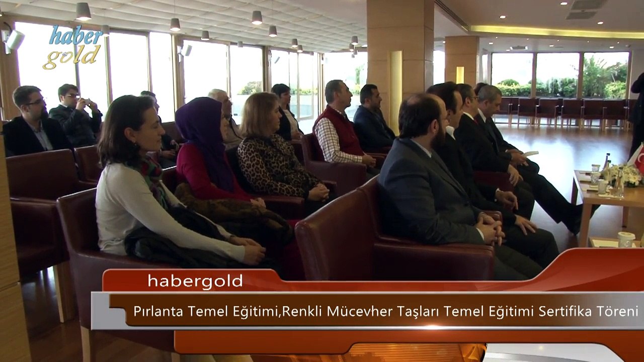 Pırlanta ve Renkli mücevher taşları temel eğitim sertifikası verildi