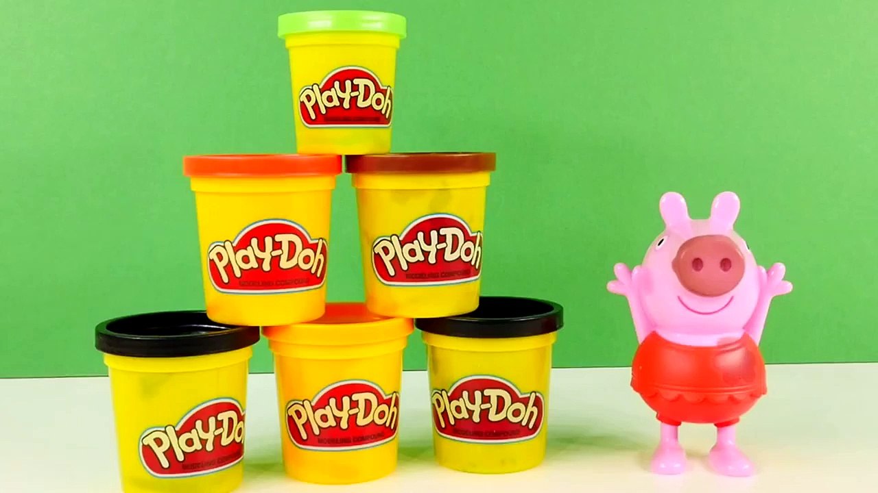 PEPPA PIG Halloween Play Doh Costumes Peppa Pig Mermaid Ghost and Pumpkin Playdough Episod