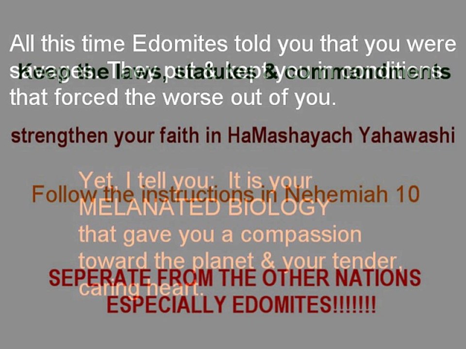 Edomites In Crisis [Throwback video]