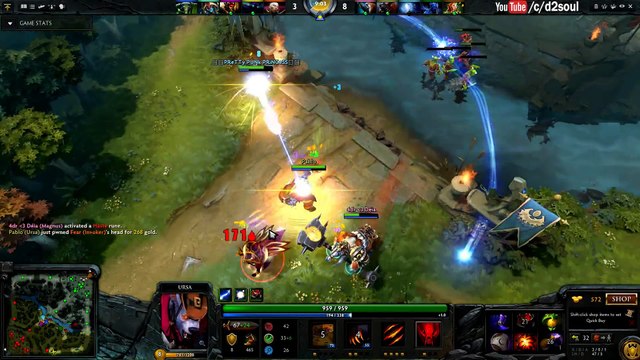 Dota 2 - Arteezy Plays Ursa Warrior 8500+ MMR Ranked Match