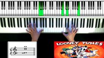 LOONEY TUNES THEME SONG PIANO TUTORIAL