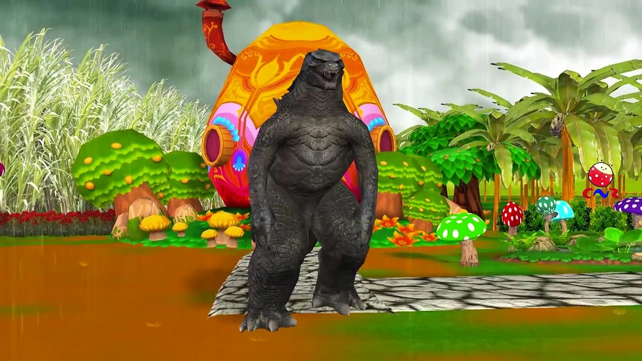 Godzilla Cartoon Singing Finger Family ABC Songs And More Children Nursery Rhymes Collecti