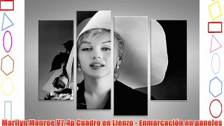 Marilyn Monroe V7-4p Cuadro en Lienzo - Enmarcación en paneles de madera - Cuadros modernos