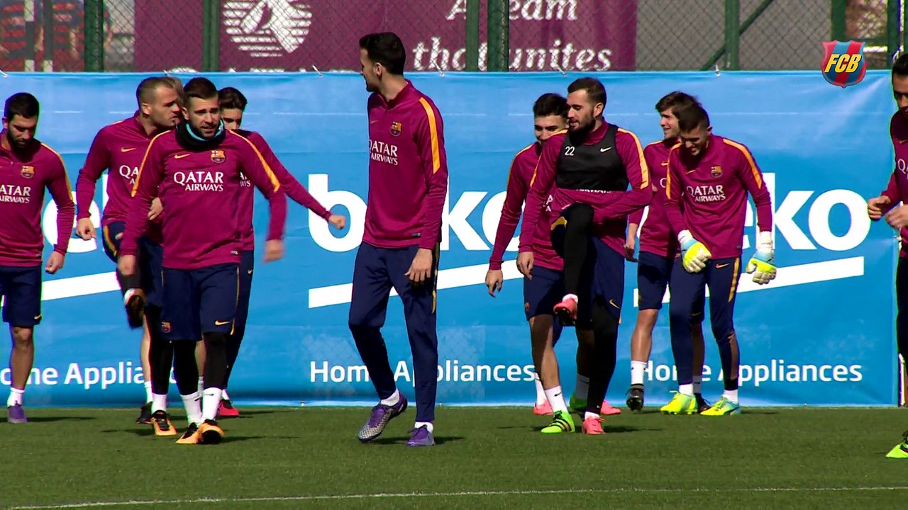 FC Barcelona training session