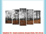 DekoArte 170 - Cuadro moderno Bosque Otoño 150 x 80 cm
