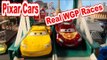Disney Pixar Cars Races with Neon Racers, Lightning McQueen, and more Cars from Car and Cars2
