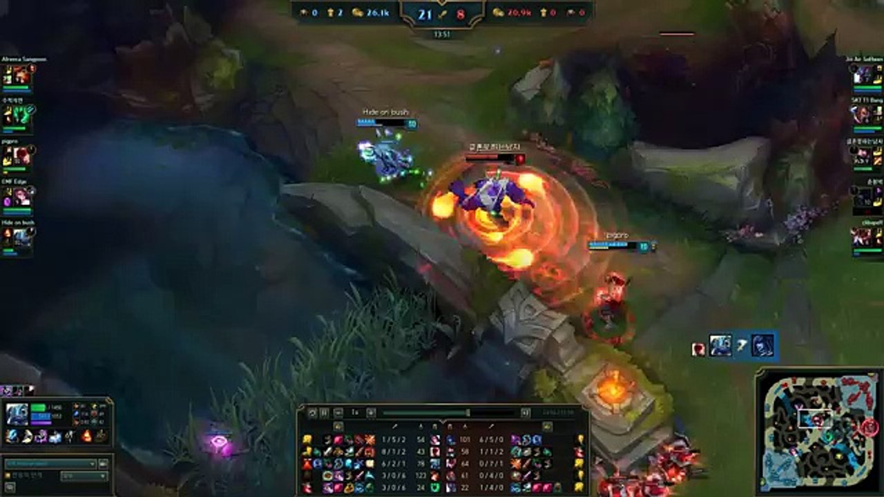 SKT T1 Faker - Fizz vs Quinn - KR LOL SoloQ Highlights