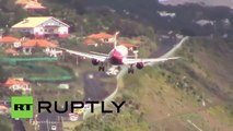 Madeira: Pilot beweist Fähigkeiten bei starkem Wind auf einer der schwierigsten Landebahnen der Wel