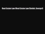 PDF Real Estate Law (Real Estate Law (Seidel George)) Free Books