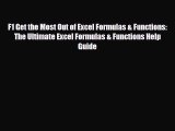 [PDF] F1 Get the Most Out of Excel Formulas & Functions: The Ultimate Excel Formulas & Functions