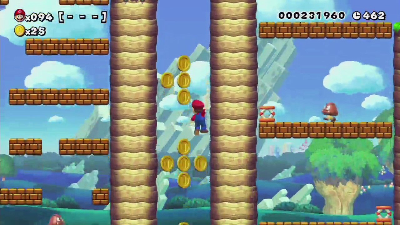 Super Mario Maker - 100 Mario Challenge 0-036 Normal - Light-Blue Yarn Yoshi Reward