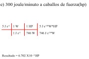 Convertir de joule/min a caballos de fuerza (hp)