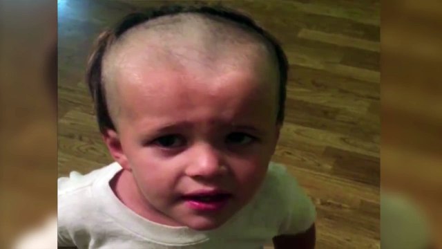 Little Boy Shaves his Own Head