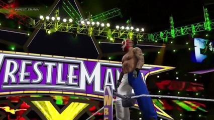 WrestleMania 32 Rey Mysterio vs Kalisto Crazy Highlights!