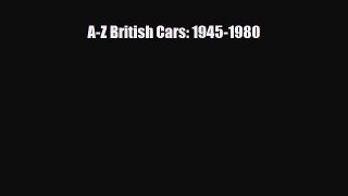 [PDF] A-Z British Cars: 1945-1980 Download Full Ebook