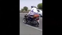Ha Ha Amazing Stunt Man Baba Jee Going On Bike