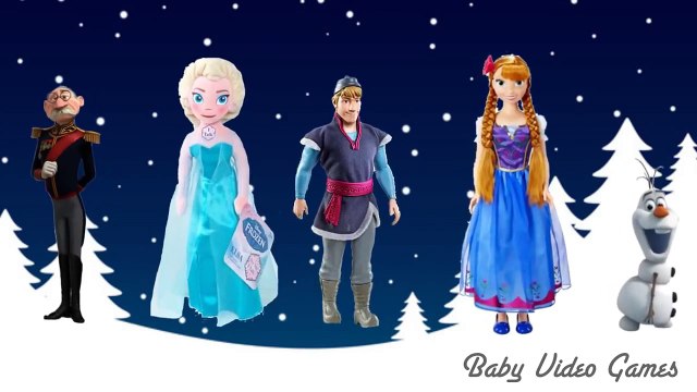 Disney Princess Frozen Anna Elsa Kids Songs Nursery Rhymes for Children Daddy Finger Famil