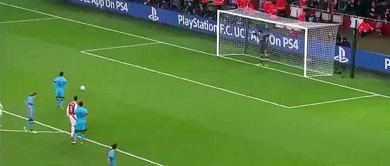 Lionel Messi PK goal vs Arsenal 2-0 UCL 2015-2016 (FULL HD)