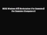 PDF MCSE Windows NTÂ Workstation 4 For DummiesÂ (For Dummies (Computers)) [Download] Online
